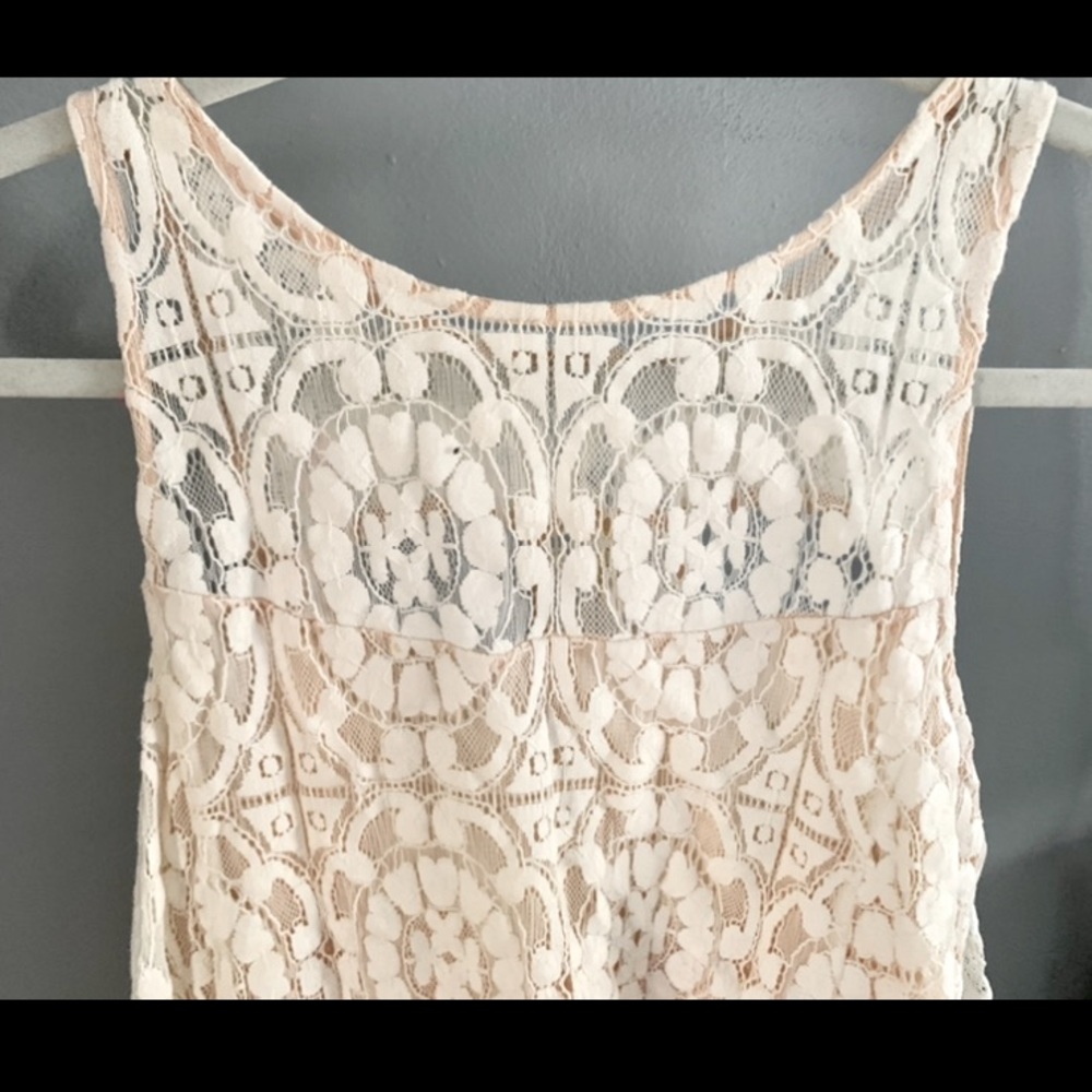 Free People Ivory Lace Dress
